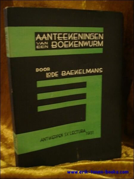 AANTEEKENINGEN VAN EEN BOEKENWURM.