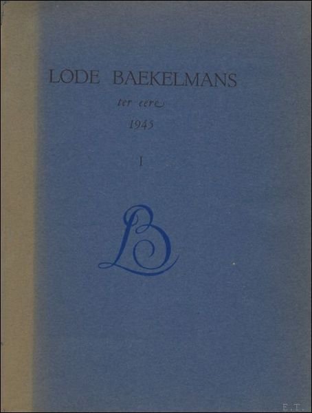 LODE BAEKELMANS TER EERE 1945. (3 delen). | Immagine principale