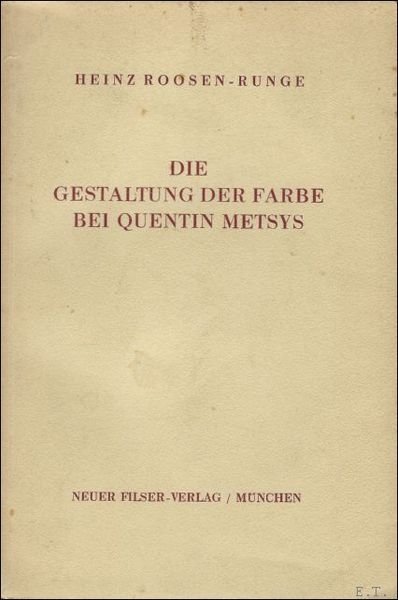 DIE GESTALTUNG DER FABRE BEI QUENTIN METSYS.