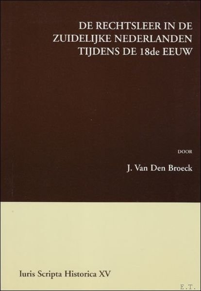rechtsleer in de Zuidelijke Nederlanden tijdens de 18de eeuw.
