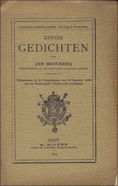 EENIGE GEDICHTEN,