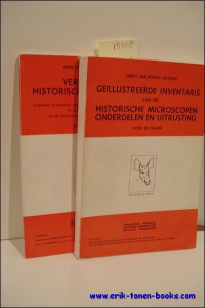 GEILLUSTREERDE INVENTARIS VAN DE HISTORISCHE MICROSCOPEN ONDERDELEN EN UITRUSTING.