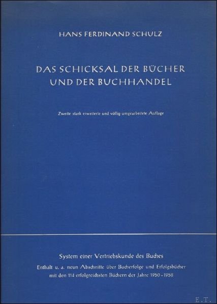 DAS SCHICKSAL DER BUCHEN UND DER BUCHHANDEL.