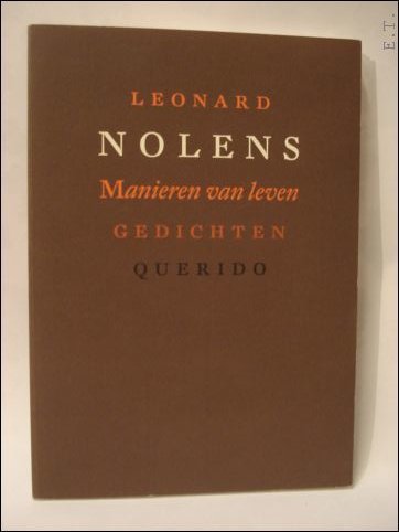 MANIEREN VAN LEVEN. GEDICHTEN,