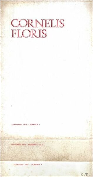 CORNELIS FLORIS. Jaarboek 1976 ***3 delen | Immagine Gallery 1