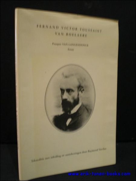 FERDINAND VICTOR TOUSSAINT VAN BOELAERE. ESSAY,