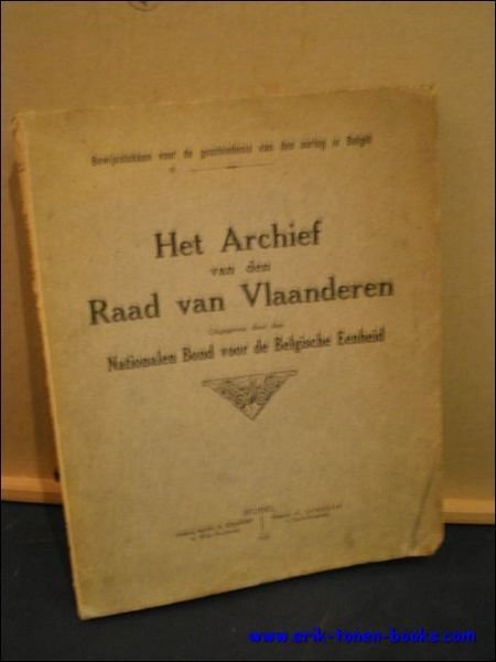 HET ARCHIEF VAN DEN RAAD VAN VLAANDEREN,