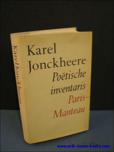 POETISCHE INVENTARIS,