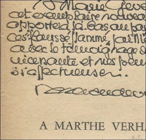 MARTHE VERHAEREN. DEUX CENT DIX-NEUF LETTRES INEDITES 1889 - 1916 …