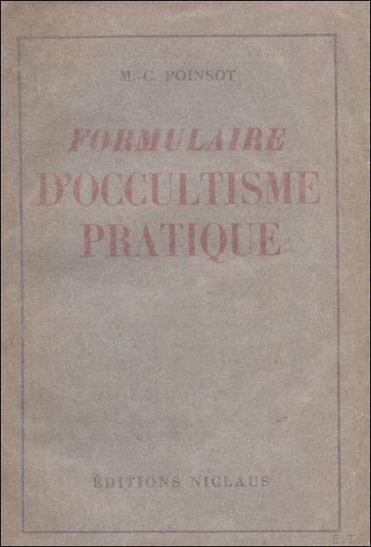 FORMULAIRE D' OCCULTISME PRATIQUE.