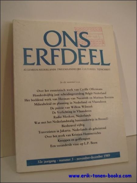 ONS ERFDEEL. 5/89.
