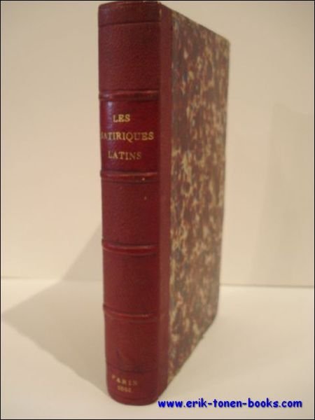 LES SATIRIQUES LATINS COMPRENANT JUVENAL - PERSE - LUCILIUS - …