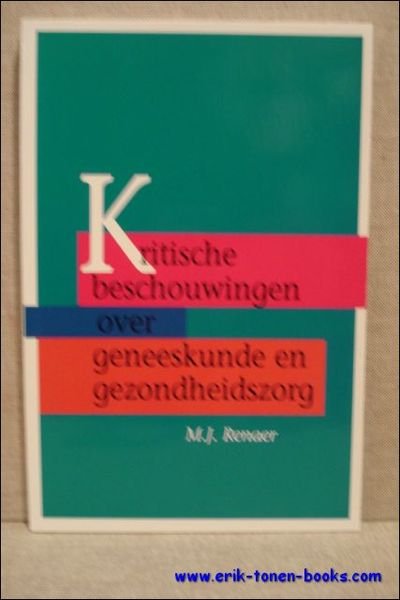 Kritische beschouwingen over geneeskunde en gezondheidszorg.