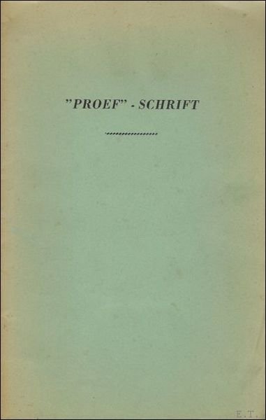 PROEF SCHRIFT.