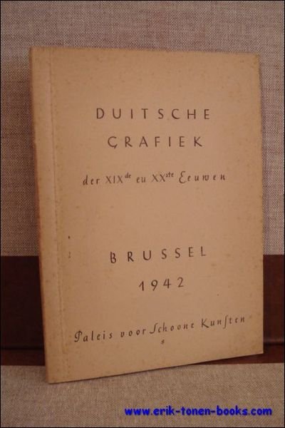 DUITSCHE GRAFIEK DER XIXde EN XXste EEUWEN,