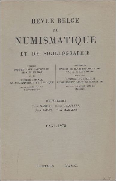 REVUE BELGE DE NUMISMATIQUE ET DE SIGILLOGRAPHIE.