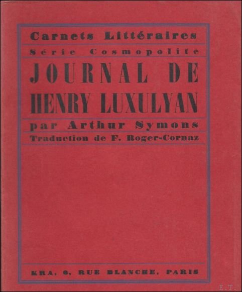 JOURNAL DE HENRY LUXULYAN.