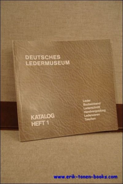 Deutsches Ledermuseum. Katalog. Heft 1. Leder, Bucheinband, Lederschnitt, Handvergoldung, Lederwaren, … | Immagine Gallery 1