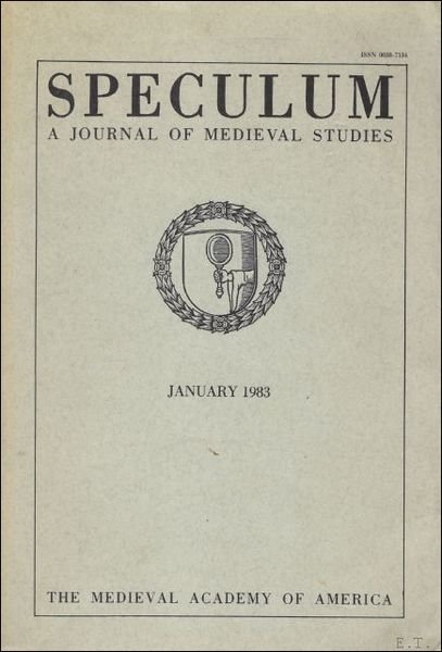 SPECULUM. A journal of medieval studies.vol. 58