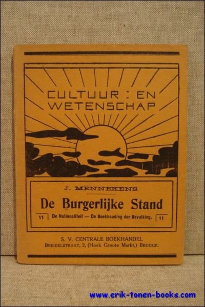 DE BURGERLIJKE STAND - DE NATIONALITEIT - DE BOEKHOUDING DER …