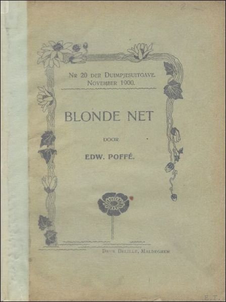 Blonde Net: een Antwerpsche tendenz-roman