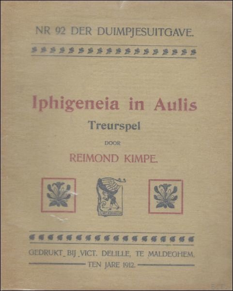 IPHIGENEIA IN AULIS. TREURSPEL.