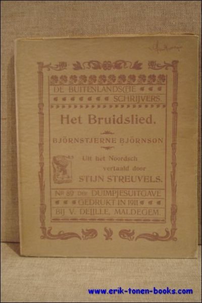 bruidslied. Uit het Noordsch vertaald door Stijn Streuvels,