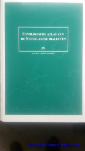 Fonologische Atlas van de Nederlandse Dialecten. Deel IV (afl. 3) …