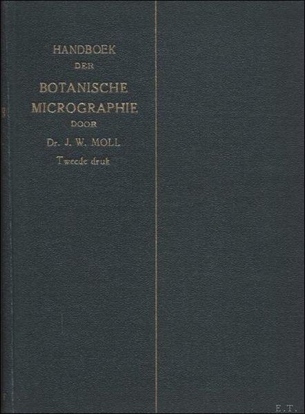 HANDBOEK DER BOTANISCHE MICROGRAPHIE.