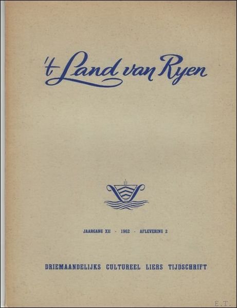 T LAND VAN RYEN. JAARGANG XII. AFLEVERING 3 EN 4.
