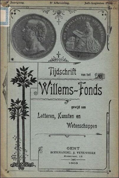 TIJDSCHRIFT VAN HET WILLEMS - FONDS GEWIJD AAN LETTEREN, KUNSTEN …