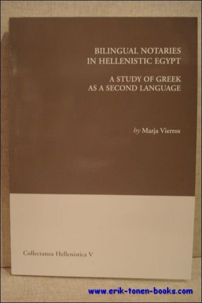 Bilingual Notaries in Hellenistic Egypt. A study of Greek as …