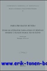 Parva pro magnis munera Etudes de litterature latine tardo-antique et …
