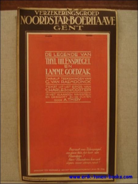 legende van Thyl Uilenspiegel en Lamme Goedzak. Kalender, 1933.