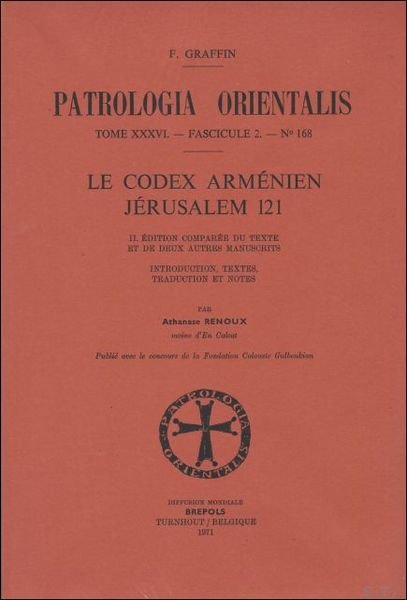 codex armenien Jerusalem 121 II. Edition comparee du texte et … | Immagine principale
