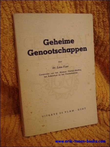 Geheime genootschappen.