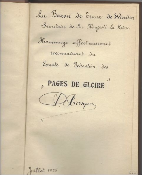 Pages de gloire - Premiers epis d'argent. Signe.