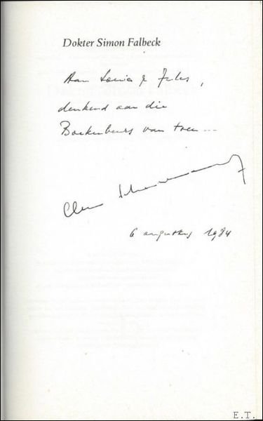 DOKTER SIMON FALBECK. *** met handgeschreven opdracht, gesigneerd.