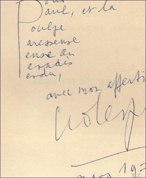 Comme une aile qui se brise. / ** Met handgeschreven …