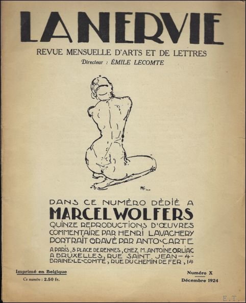 LA NERVIE - Revue mensuelle d'arts et de lettres. Num …