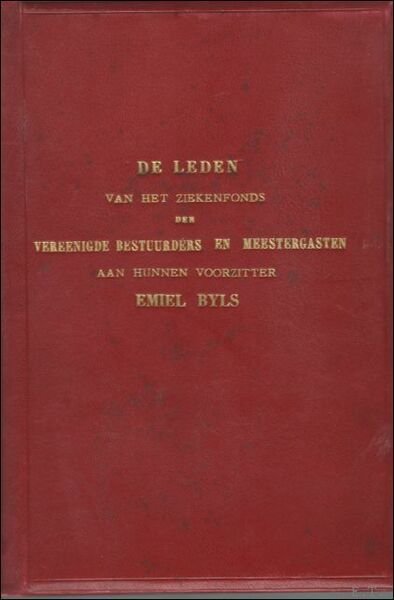 ZIEKENFONDS GENT; de leden van het ziekenfonds der vereenigde bestuurders …