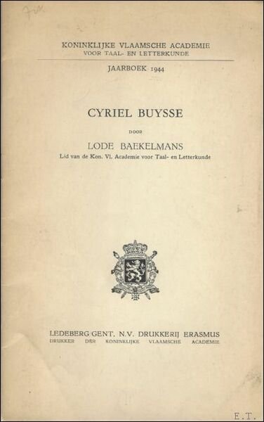 Cyriel Buysse