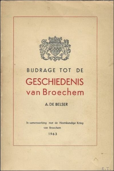 Bijdrage tot de geschiedenis van Broechem. | Immagine principale
