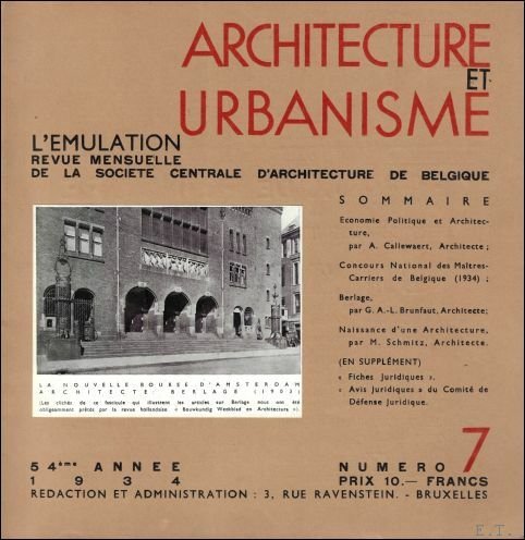 EMULATION Architecture et urbanisme revue mensuelle de la Soci t …