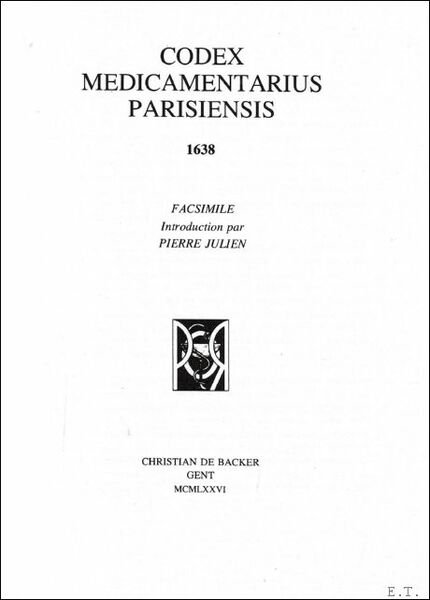 Codex medicamentarius parisiensis, 1638 Facsimile