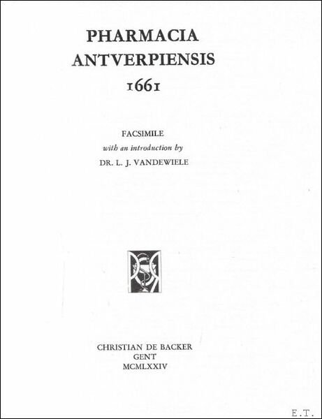 Pharmacia Antverpiensis, 1661 | Immagine principale