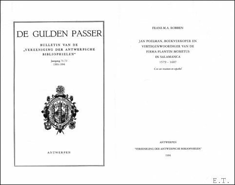 DE GULDEN PASSER, 71-72e jaargang, 1993-1994 , bulletin van de … | Immagine principale