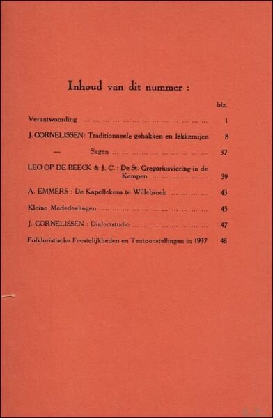 TIJDSCHRIFT VOOR GESCHIEDENIS EN FOLKLORE. 1e jaargang