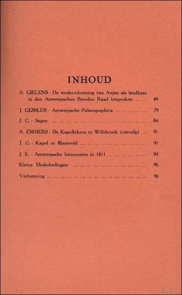 TIJDSCHRIFT VOOR GESCHIEDENIS EN FOLKLORE. 1e jaargang - 2e afl … | Immagine principale