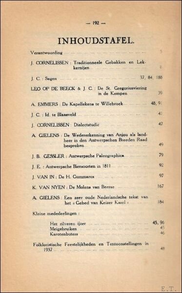 TIJDSCHRIFT VOOR GESCHIEDENIS EN FOLKLORE. 1e jaargang - 3e en …